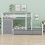Loft Bunk Bed With Drawers And Ladder-105763507