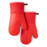 Kate Spade New York Spade Flower 7"x13" Soft Silicone Oven Mitt