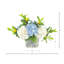 Hortensias et citrons dans un vase décoratif