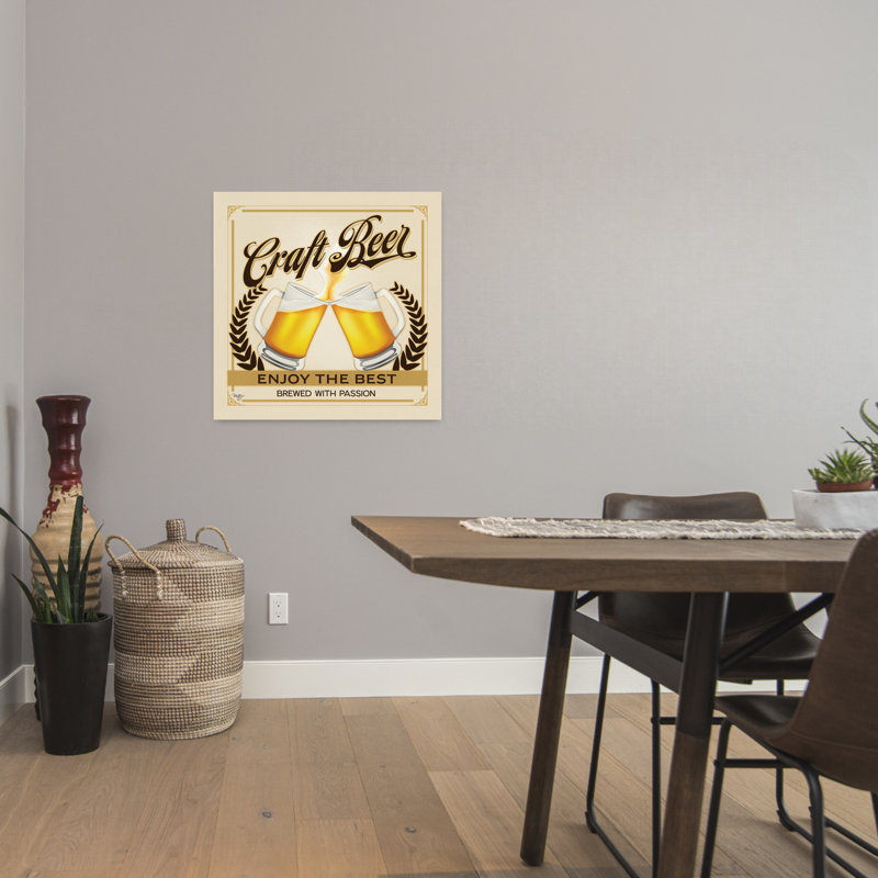 Craft Beer Enjoy The Contemporary Art, H 24 po x l 24 po