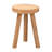 Eean Upholstered Teak Wood Ottoman
