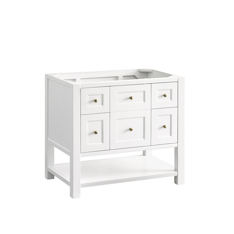 Breckenridge 36'' W Single Bathroom Vanity Base, Bright White
