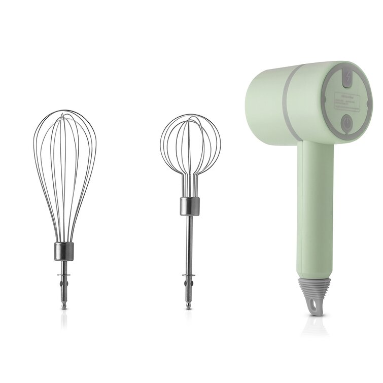 Stainless Steel Electric Stirrer, Usb Rechargeable Electric Stirrer,  Cordless Electric Stirrer With 2 Mixing Heads, 3 Speed Modes