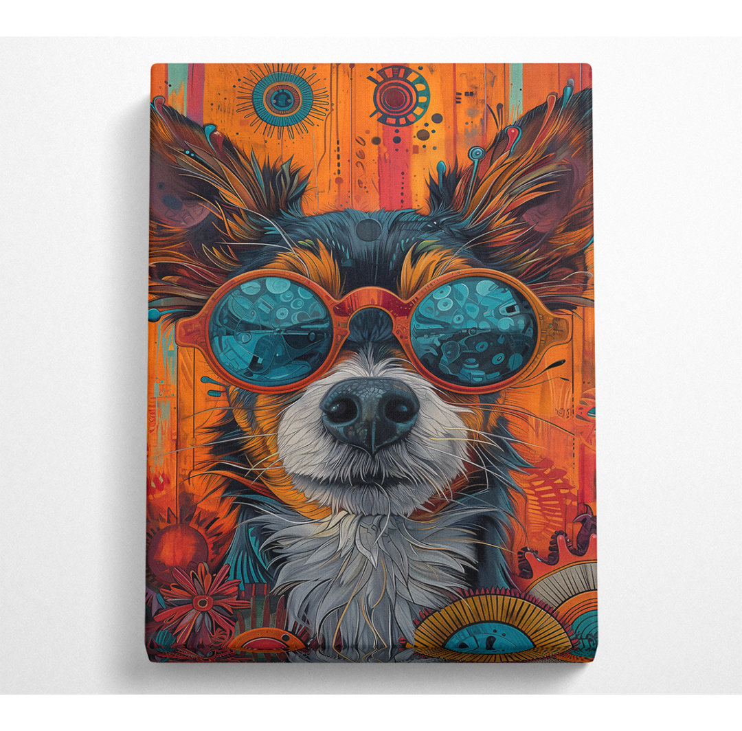 Verträumter Hund Canvas Kunstdruck