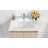 Mena 24" Wall-Mounted Single Vanity with Porcelain Top & Sink, Pre Assembled-424537289