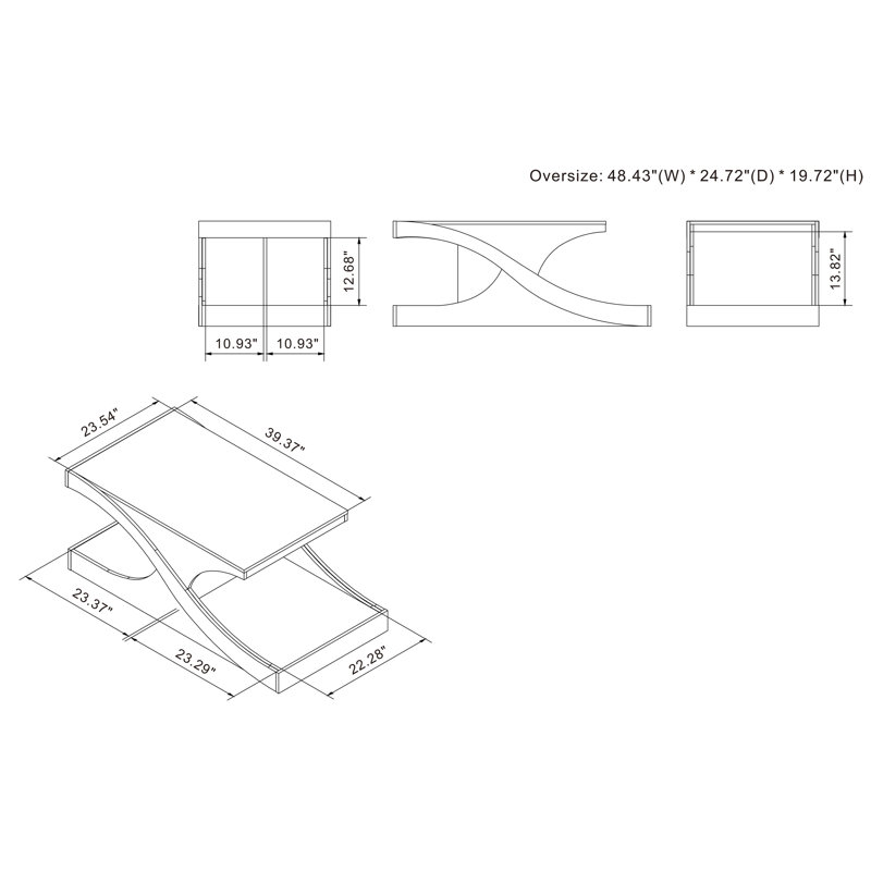 Delco Single Coffee Table