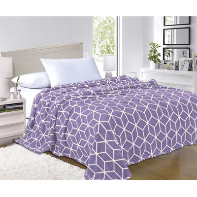 Machine Printed Throw Blanket