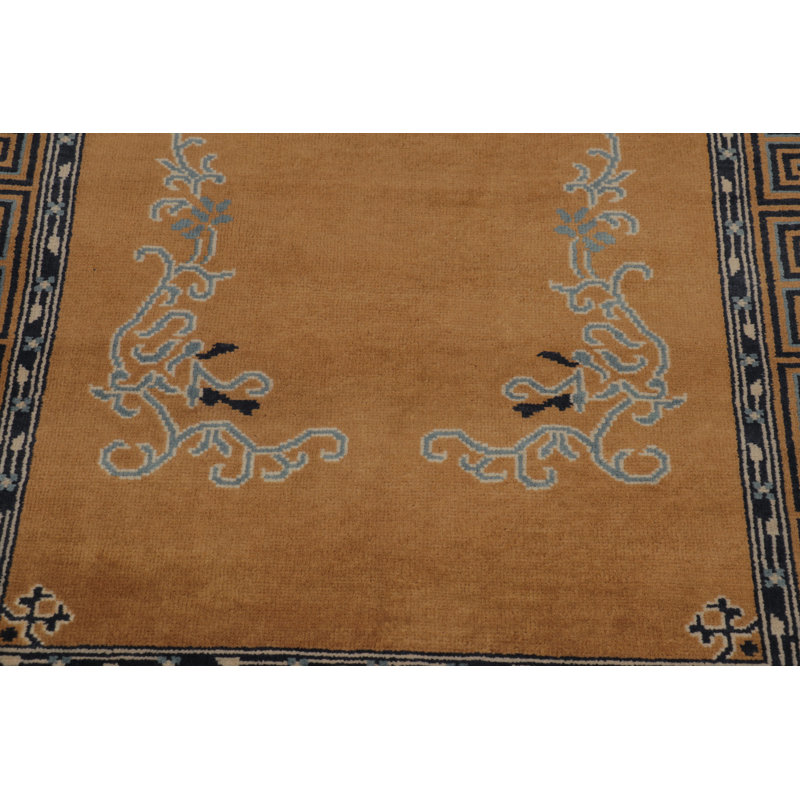 Art Deco One-of-a-Kind 3'1X6'3 Hand Knotted Area Rug