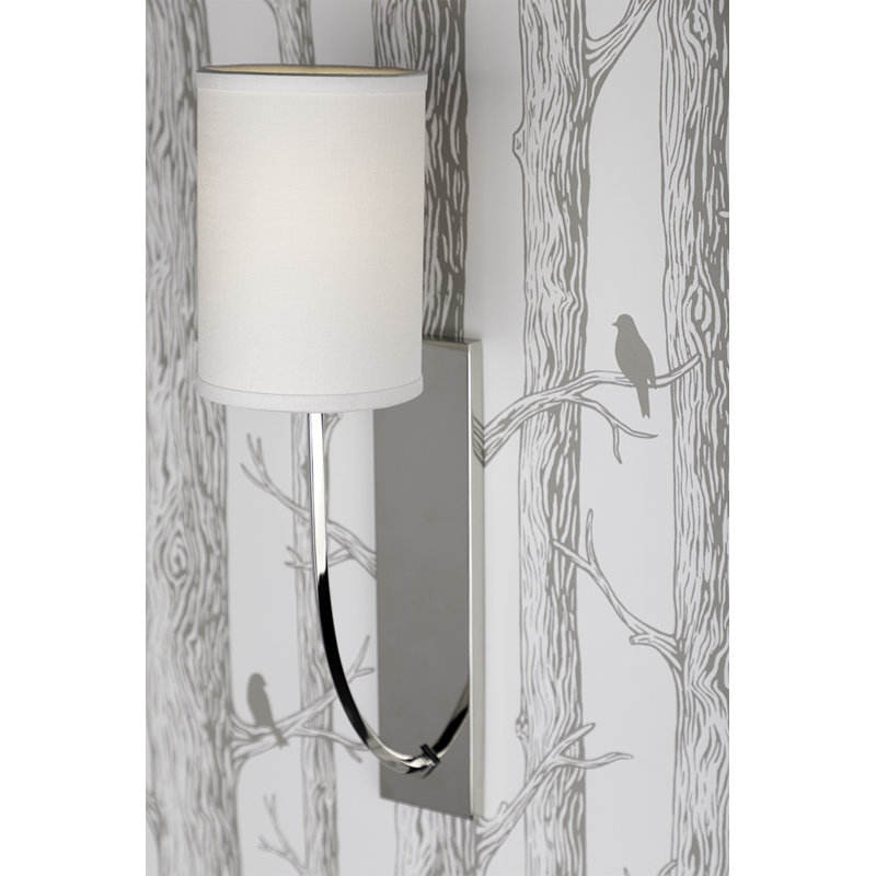 Colton 1 - Light Armed Sconce, Polished Nickel