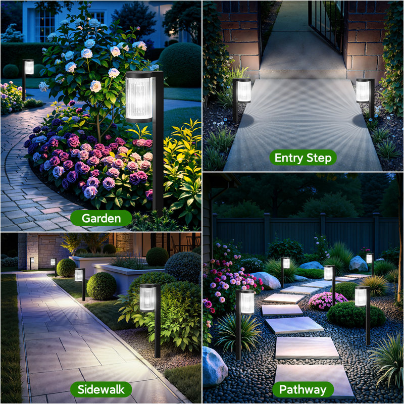 Solar Pathway Lights Outdoor, Upgraded Outdoor Solar Lights For Outside Super Bright Up To 12hrs, Ip65 Waterproof Solar Garden Lights For Yard Landscape Path Walkway Decoration