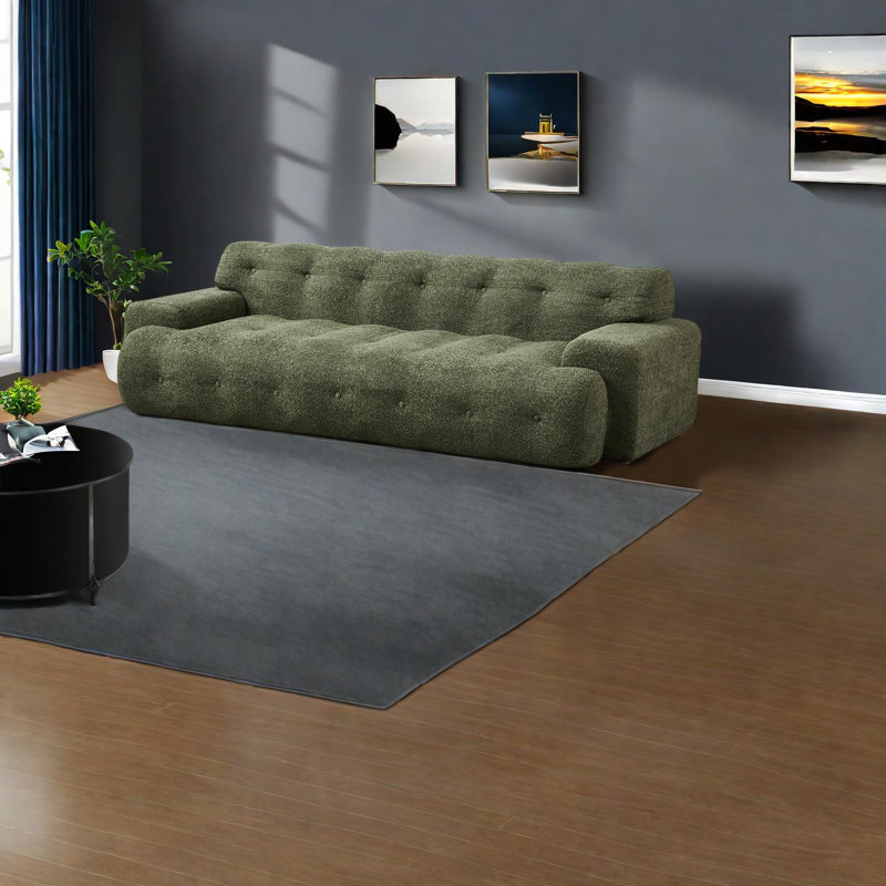 Canapé à trois places confortable et moderne en chenille pour la maison