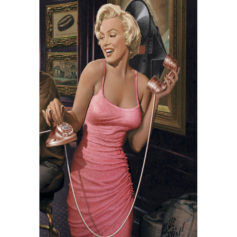 Marilyn's Call II by Chris Consani - Wrapped Canvas Print, 30cm H x 20cm W