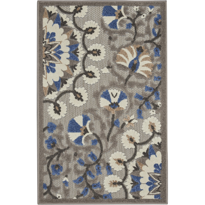 Tapis gris Newton, Rectangle 2 pi 8 po x 4 pi