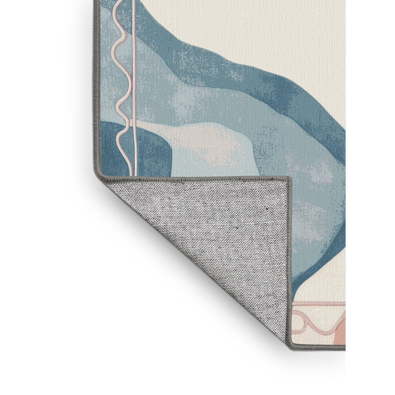 Coral Mist Rug, Rectangle 5' x 8'
