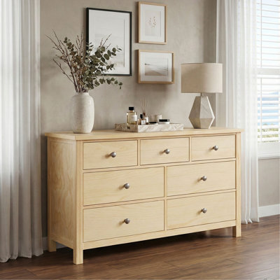 Transitional Bedroom Furniture Dresser Of 7-Drawers Wooden 1Pc Storage Cabinet
