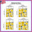 Couvre-lit matelassé à motif floral jaune-126079088