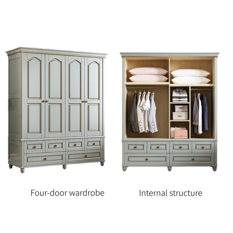 Armoire moderne, simple et luxueuse gris clair