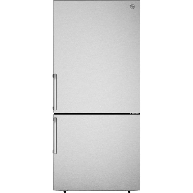 Bertazzoni 12.2 cu. ft. Energy Star Counter Depth Bottom Freezer Refrigerator with Ice Maker
