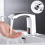 Robinet de lavabo mains libres automatique à capteur de mouvement activé par capteur de mouvement pour salle de bain, chrome