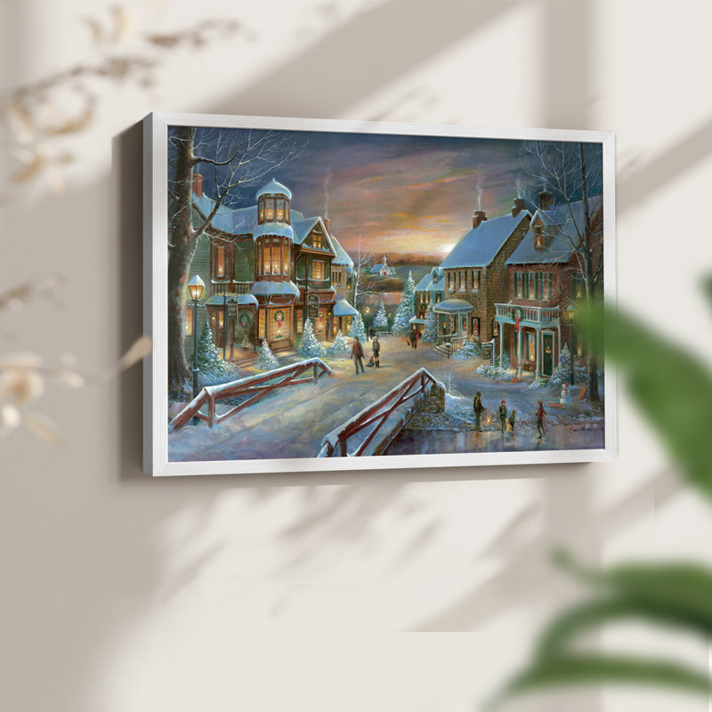 Home for the Holiday - Imprimé encadré - Restickable, H 11 po x l 14 po, Blanc