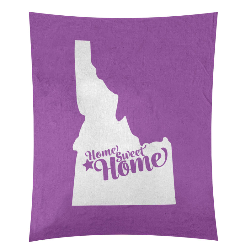 Tapisserie Home Sweet Boise, H 60 po x l 51 po, Violet