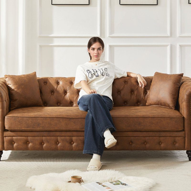 Canapé Chesterfield 85,5 po