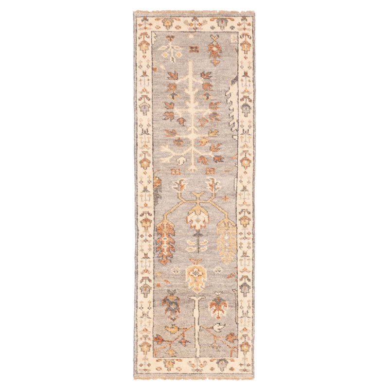 Tapis gris Jules Serapi 2 pi 7 po x 7 pi 11 po