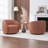 Aunna Upholstered Swivel Barrel Chair-2064268257