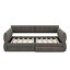 Grand lit plateforme tapissier avec port USB et tiroirs-115185446