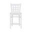 Tabouret de comptoir Arzella en bois de hêtre massif blanc de qualité commerciale entièrement assemblé (ensemble de 2)-1326803726
