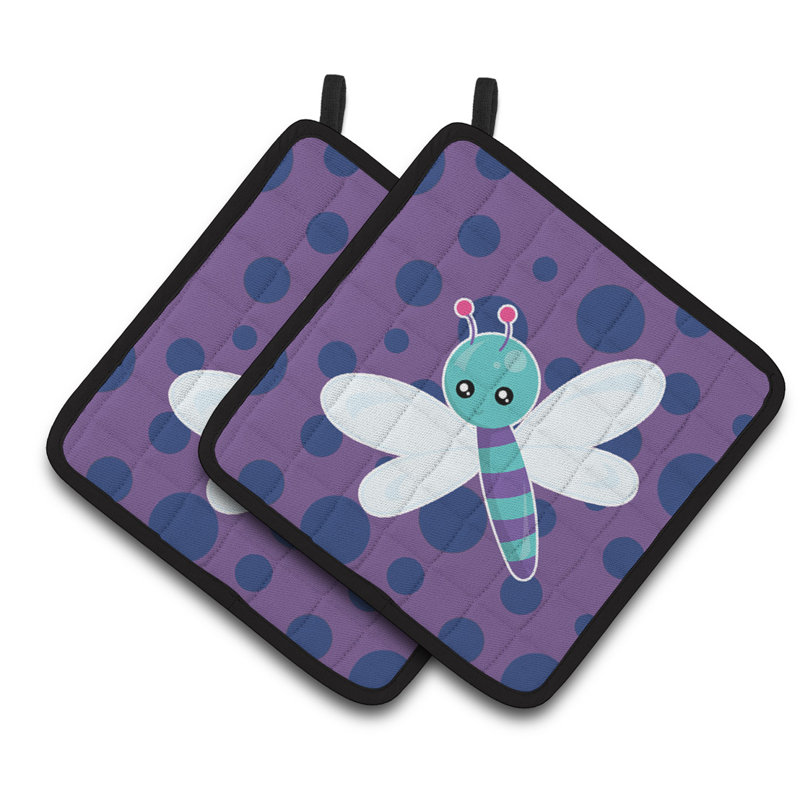 Cuisinier poignée caroline de la trésors de libellule sur coussin