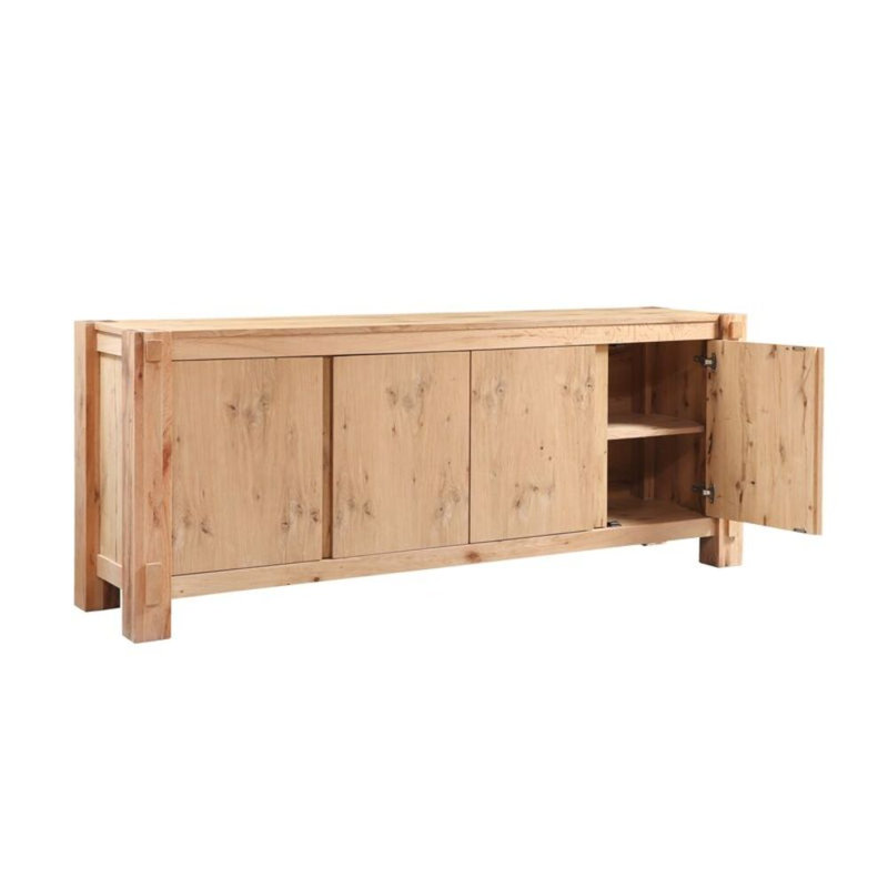 Alpine 80" Buffet In Distressed Oak