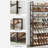 8 Tier Metal Shoe Rack, with Adjustable Flat or Angled Shelves, Set of 2, 4-Tier Stackable Shelf-1255458671