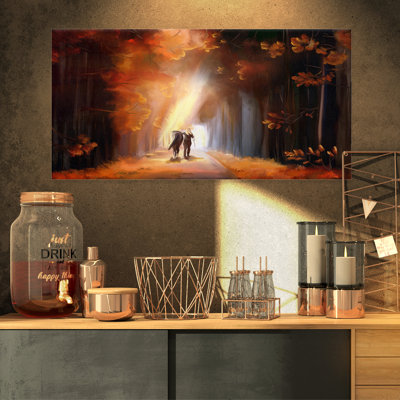 «Walking in Park», impression sur toile tendue