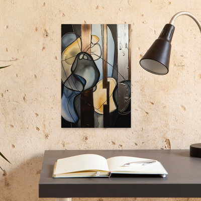 Contemporary Art Abstract Geometric Modern Wall Art 1 Piece Wrapped Canvas Wall Art