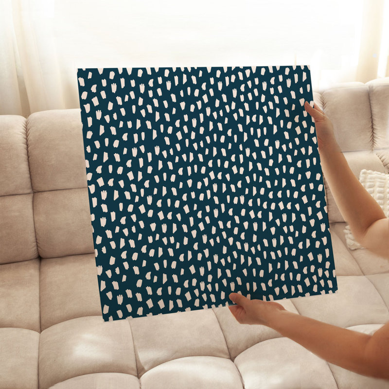 Abstract Boho Shapes Pattern I Bohemian Unframed Art Print, 18" H x 18" W