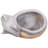 Toppino Fox Gray Ceramic Indoor Planter Pot - 12" x 7" x 8"