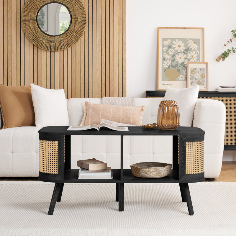 Amanni 1 Piece Coffee Table, Black