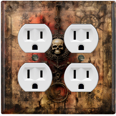 Nature Themed 2 - Gang Duplex Outlet Standard Wall Plate