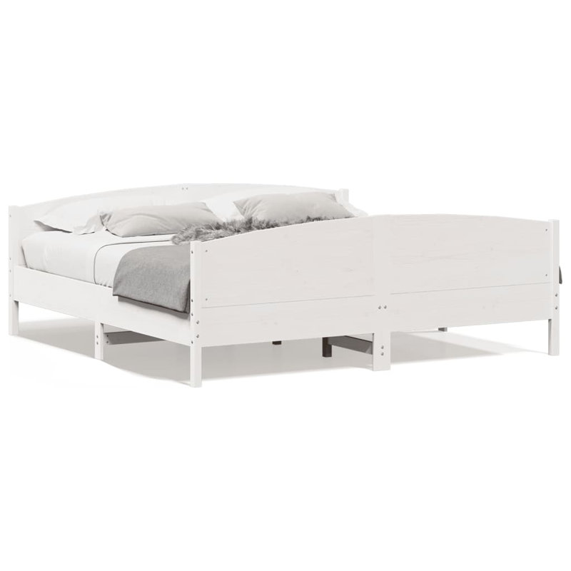 Nikhad UK Super King - DE 180 x 200 cm Solid Wood Bed