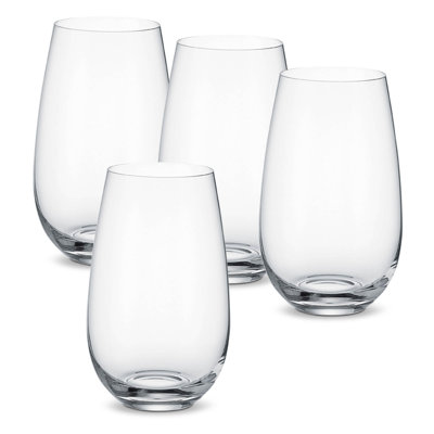 Entrée Set/4 5.5" Crystal Drinking Glasses