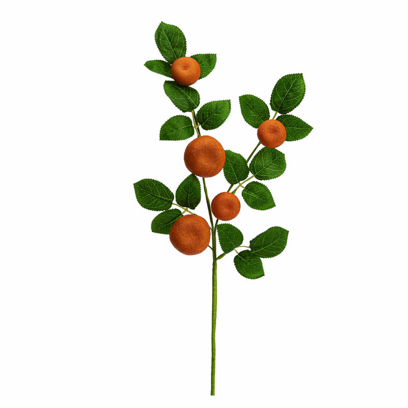 Brindille artificielle tangerine printanière