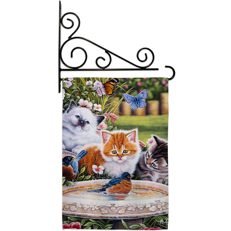 Double Sided 18.5'' H x 13'' W Polyester Animal Flag Set