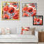 «Abstract Poppies Flower», reproduction d'art sur toile encadrée-280408917-280408918