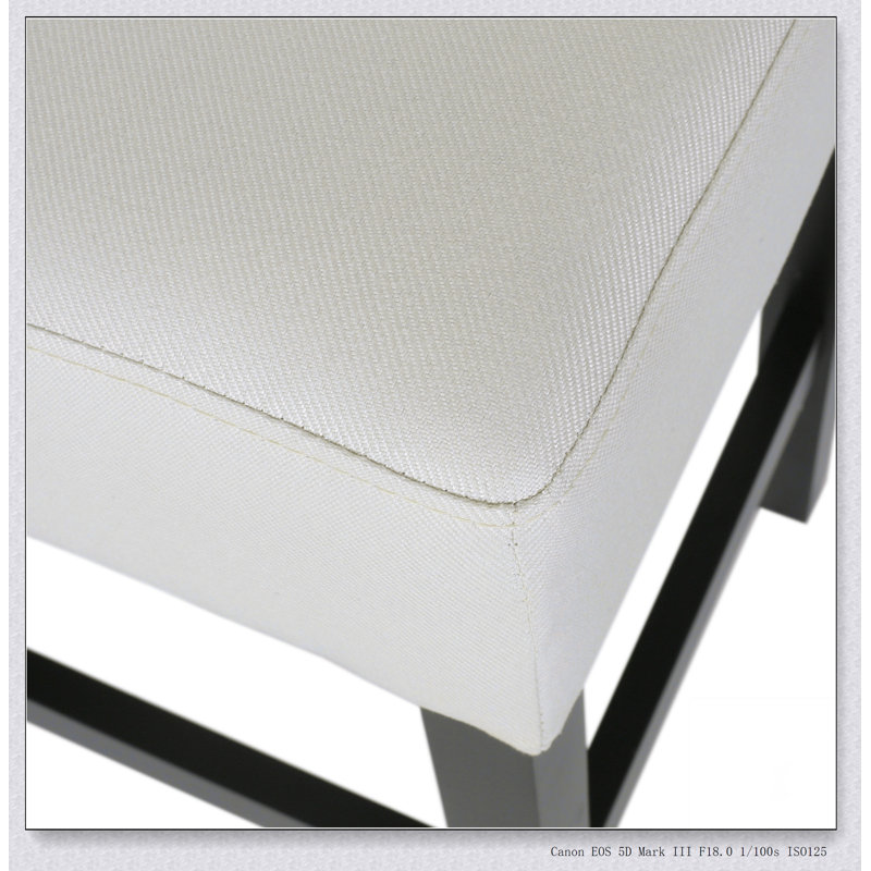 Ensemble de 2 tabourets de bar à hauteur de comptoir en cuir 26,75 po, Beige