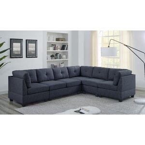 Andover Mills™ Ashtabula 5 - Piece Upholstered Sectional & Reviews ...