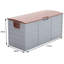 Plastic Garden Storage Box with Wheels-1965627421