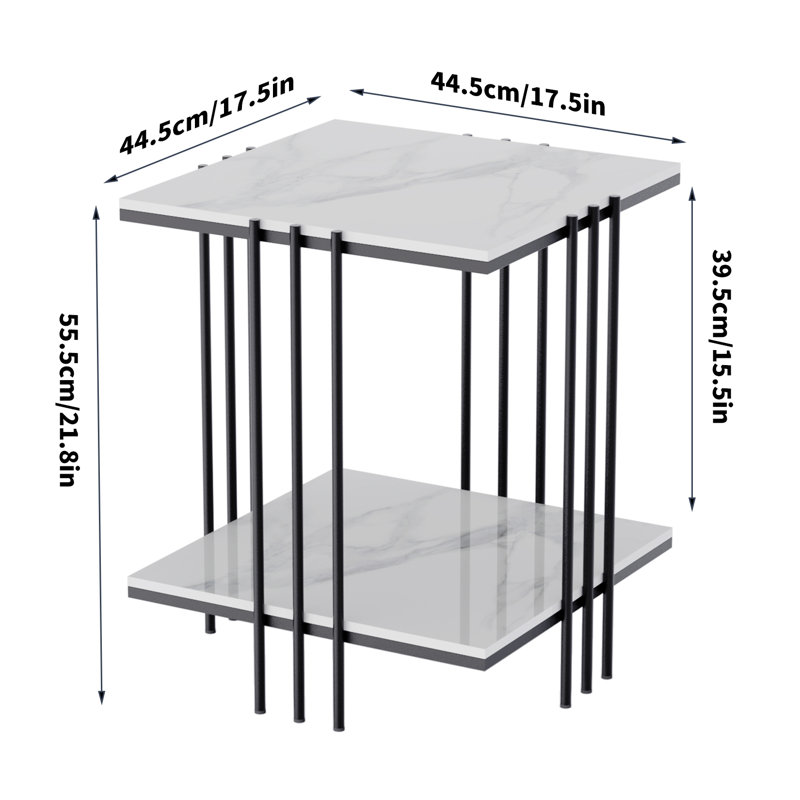 Colturo Marble Top End Table