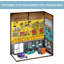 Remise de rangement d'extérieur en acier 5 pi x 3 pi avec portes verrouillables, ventilation et fenêtres PawsomePad - jaune-132865500