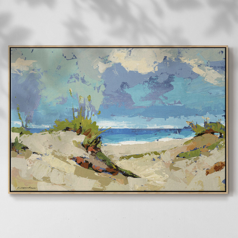 " Dunes II ", 17" H x 25" W x 2" D, Natural